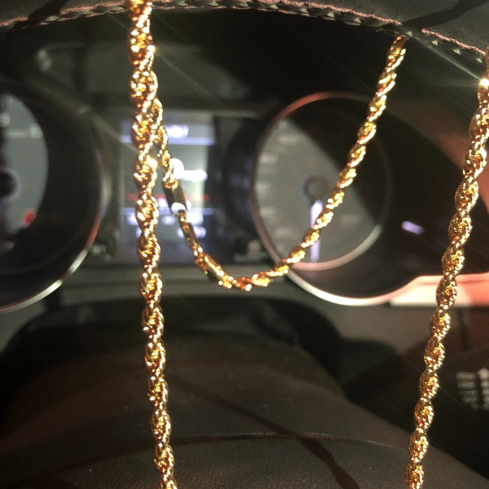 WOW!!! Men's 14k Gold Stamped Italian Chain 24" Inches - Picture 4 of 5